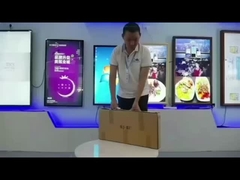 Display LCD de publicidade de elevador cNetwork de tela dupla de 18,5 e 10,1 polegadas