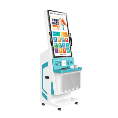 Quiosque de tela sensível ao toque de faturamento médico CE de 32 polegadas com toque capacitivo para check-in hospitalar