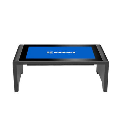 Mesa de tela interativa de toque de 43 polegadas com telas sensíveis ao toque capacitivas e mesa de café inteligente de resolução 1920x1080