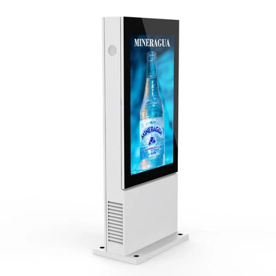 55 polegadas de alto brilho impermeável IP65 publicidade exterior tela de exibição com sistema Android