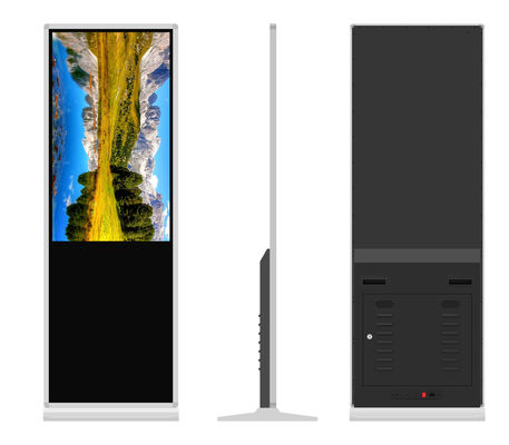 Quiosque de tela sensível ao toque para sinalização digital interna vertical LCD HD de 43 polegadas