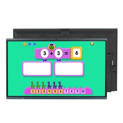86 polegadas 4K Resolução Tabuleiro Interativo com 20 Pontos de Infravermelho Touch Smart Blackboard para Ensino