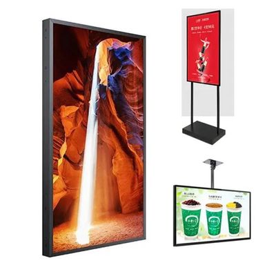 55 polegadas 16:9 Display de publicidade de alto brilho Reprodutor de vídeo Ecrã LCD com 2000cd/m2 Brilho para vitrine