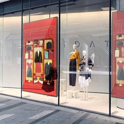 55 polegadas 16:9 Reprodutor de vídeo de alto brilho Publicidade tela LCD para vitrine