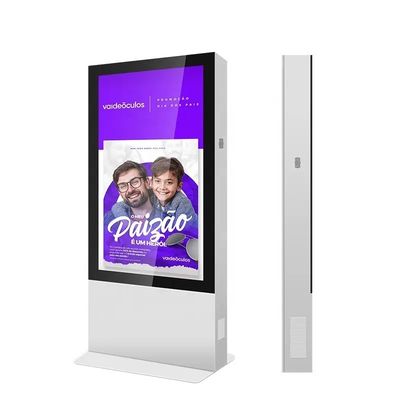 65 polegadas de publicidade exterior ecrã de exibição quiosque alta luminosidade sinalização digital