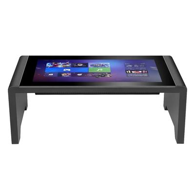 Mesa de jogos de tela sensível ao toque digital de 43 polegadas com vidro de aço inoxidável e resolução 1920×1080