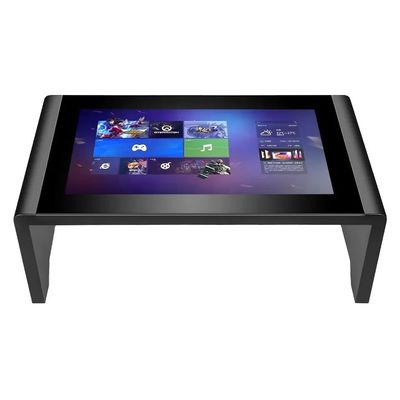 Mesa de jogos de tela sensível ao toque digital de 43 polegadas com vidro de aço inoxidável e resolução 1920×1080