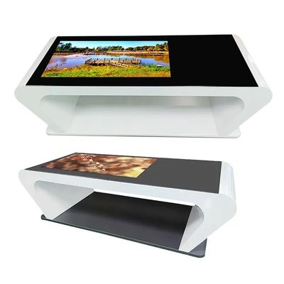 Tabela de café com tela sensível ao toque com carga sem fio tela sensível ao toque capacitiva Android OS
