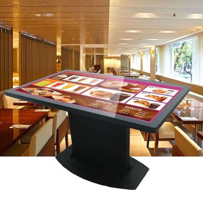 Mesa de tela interativa de 43 polegadas com toque capacitivo e mesa de café inteligente de resolução 1920x1080