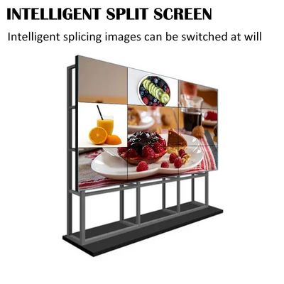Tela de Emenda LCD de 55 polegadas com Resolução 4K e Display de Borda Estreita para Aplicações de Videowall