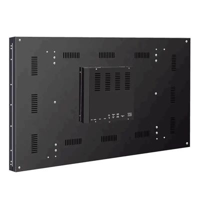 Parede de empalhamento LCD de 65 polegadas com resolução 4K com bezel de 3,5 mm para telas de vídeo de parede de alta definição
