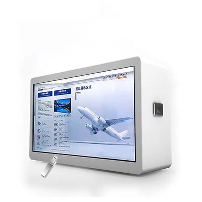 Vitrine LCD Transparente Inteligente de 43 polegadas com Resolução de 1920*1080 e Brilho de 450cd/m2 Caixa de Sinalização Digital