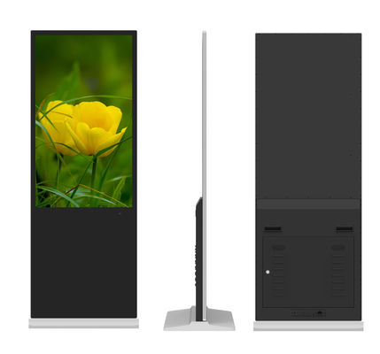 Display pubblicitario LCD autoportante da 49 pollici con segnaletica digitale a risoluzione 4K