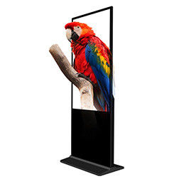 Tela de publicidade LCD 4K de 55 polegadas para chão, sinalização digital, parede de vídeo com resolução de 1920x1080