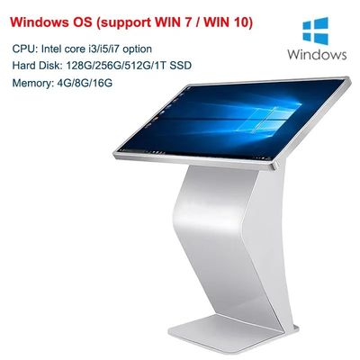 Ecrã de toque 4K Digital Kiosk 50 polegadas Ecrã de toque capacitivo