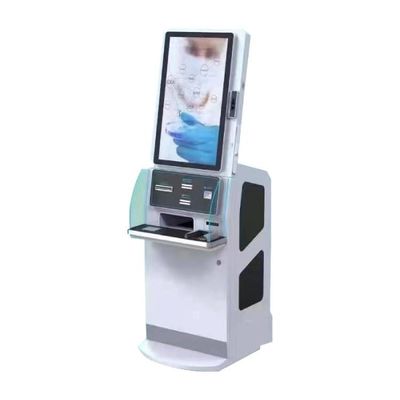 Quiosque de autoatendimento com tela sensível ao toque de 32 polegadas, 67W de potência e recursos personalizáveis para check-in hospitalar