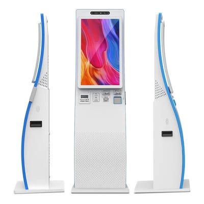 ODM Curva de superfície touch screen Self-service quiosque 23.6 polegadas com QR Code Scanner