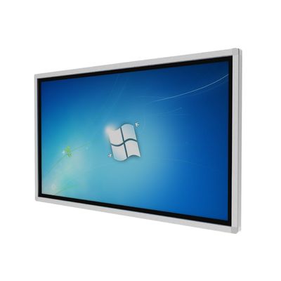 55 polegadas de tela sensível ao toque Quiosque digital com toque infravermelho e sistema operacional Windows tudo em um computador