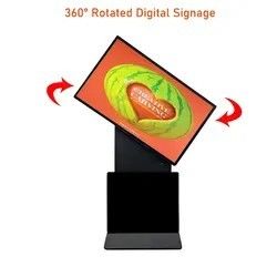 Quiosque Digital de Tela Sensível ao Toque Infravermelho de 43 Polegadas com Display Rotativo de 360 Graus para Publicidade