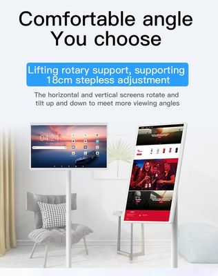 Android OS Smart Digital Kiosk Touch Screen Wireless Móvel Construído em Bateria 32 polegadas