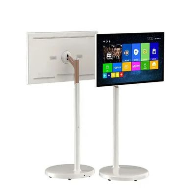24 polegadas portátil piso de suporte touch screen quiosque digital com Android NFC e tela personalizável