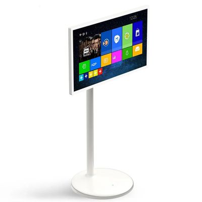 24 polegadas portátil piso de suporte touch screen quiosque digital com Android NFC e tela personalizável