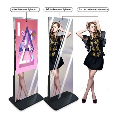 Indoor Gym Smart Magic Mirror Touch Screen 43 polegadas Android Digital Display