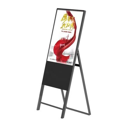 Display de publicidade LCD portátil com resolução de 1920 x 1080 para uso em exposições e lojas
