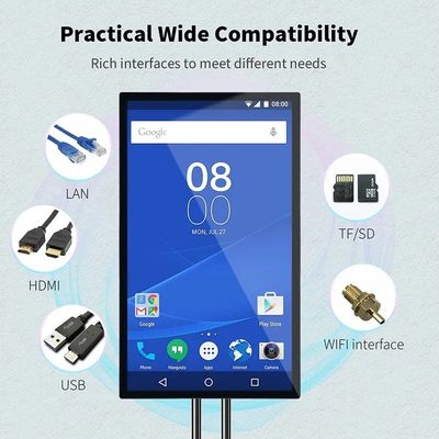 43 polegadas de alto brilho capacitivo touch screen monitor Industrial display