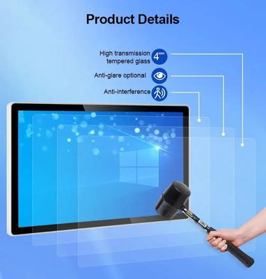 Monitor com Tela Sensível ao Toque Capacitiva de 15,6 Polegadas com Resolução de 1920x1080 e Multitoque para Display Industrial