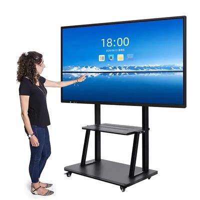 Smart Interactive Flat Panel 75 polegadas touch screen para sala de reuniões ROHS aprovado