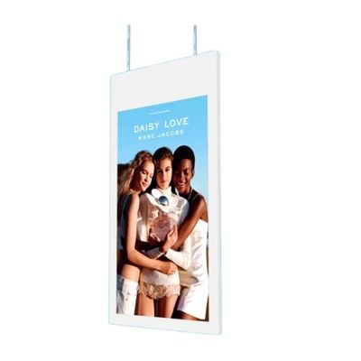 700 Nits Pendente Display de publicidade de alto brilho Monitor de tela dupla 43 polegadas