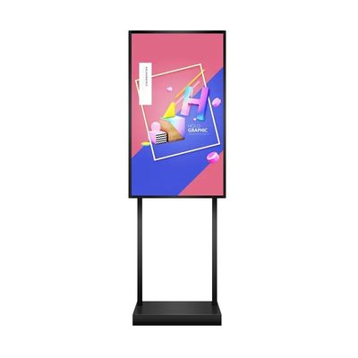 Display de publicidade de 43 polegadas de alto brilho Sinalização digital com 200W de potência e 1000cd / m2 de brilho
