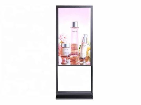 Display de publicidade de 43 polegadas de alto brilho Sinalização digital com 200W de potência e 1000cd / m2 de brilho
