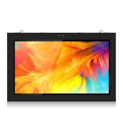 Tela de exibição de publicidade externa montada na parede de 43 polegadas com brilho de 2500cd/m2 e rede Android 4G