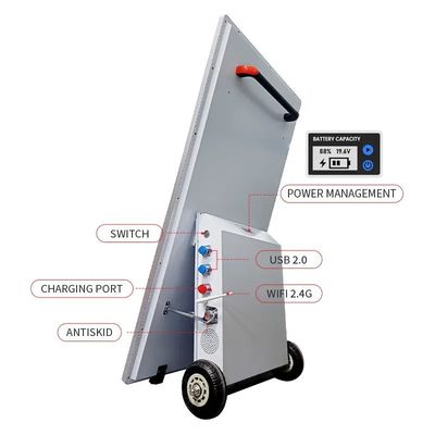 Ecrã de publicidade digital exterior 43 polegadas Bateria 1500 nits