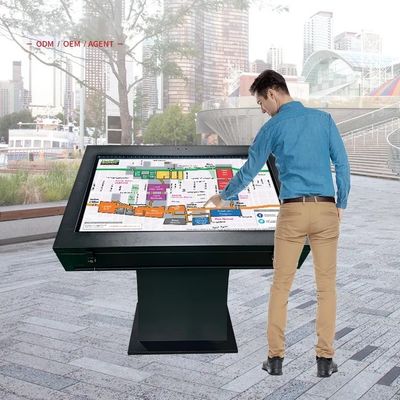 43 polegadas Outdoor High Brightness Multi-Touch Interactive Touch Screen Table Digital Signage Kiosk