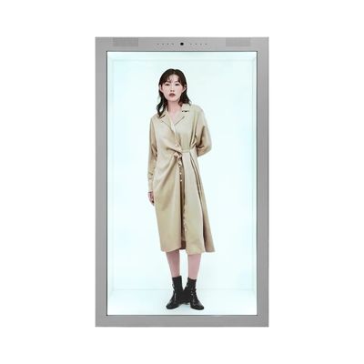 Ecrã Touch Screen de 86 polegadas Vitrine LCD transparente com resolução de 1920 x 1080 para exibição de publicidade