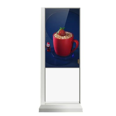 Monitor com Tela Sensível ao Toque Transparente de 55 Polegadas com Player de Vídeo Android e Tecnologia de 10 Toques Infravermelhos