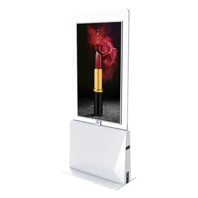 Vitrine LCD Transparente de 55 polegadas com resolução de 1920 x 1080 e suporte de chão OLED