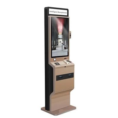 Quiosque de autoatendimento Stand Free 90W com tela sensível ao toque, caixa de luz LED e impressora térmica