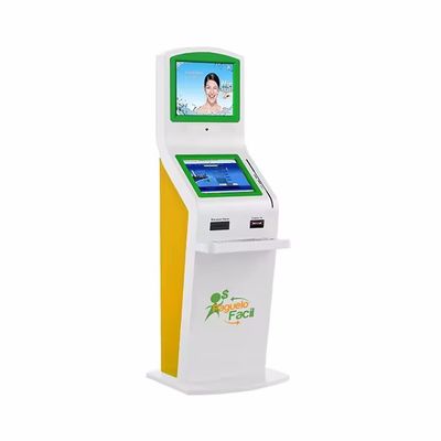 Display personalizável e tela sensível ao toque Quiosque de autoatendimento para pagamento em dinheiro e software