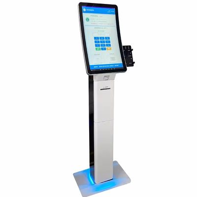 Kiosco de monitor táctil de alta resolução com máquina POS e impressora térmica