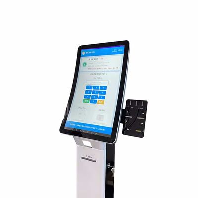 Kiosco de monitor táctil de alta resolução com máquina POS e impressora térmica