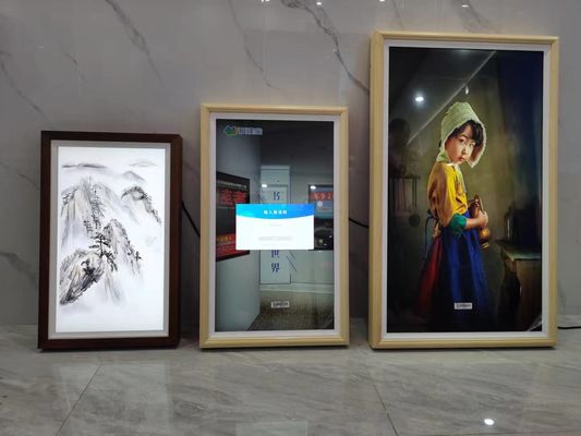 Display de publicidade LCD de 55 polegadas com 450 cd/m2 de brilho e 3000:1 de contraste para sinalização digital comercial