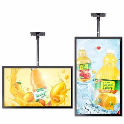 Tela de publicidade LCD de 43 polegadas com ângulo de visão de 178°, taxa de contraste de 3000:1 e consumo de energia de 125W
