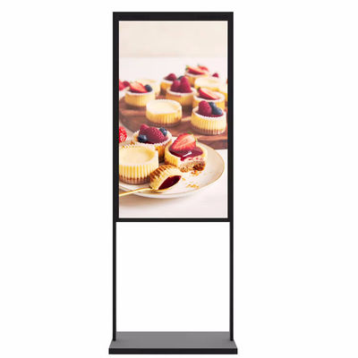 2000-3000 Nits Brilho 4K Display de publicidade de janela com ângulo de visão largo de 178 ° e conectividade WiFi