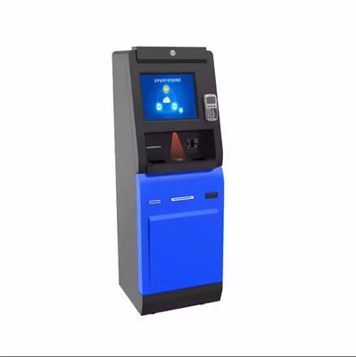 Quiosque de Auto Check-in com Scanner de Código de Barras, Luzes LED e Emissão de Cartão de Desordem para Autoatendimento Eficiente