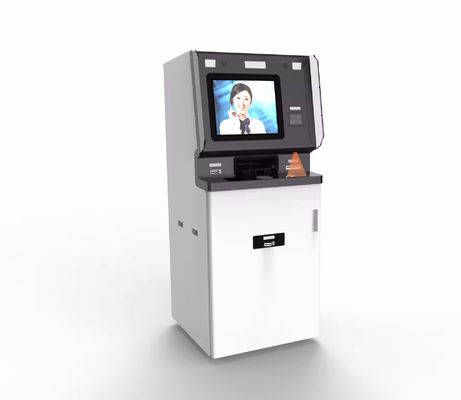 Quiosque de Autoatendimento Personalizado com Câmera de Reconhecimento Facial, Dispensador de Cartões e Luzes LED