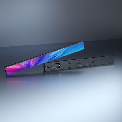 Tela de Publicidade LCD com Brilho de 350cd/m2, Fonte de Alimentação de 110-240V e Tela Esticada para Sinalização Digital Comercial